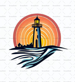 Leuchtturm bei Sonnenuntergang